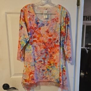Indigo Soul Multicolor Abstract Tunic